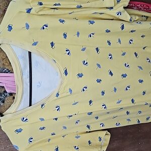 Kim Rogers 3x yellow cotton tshirt